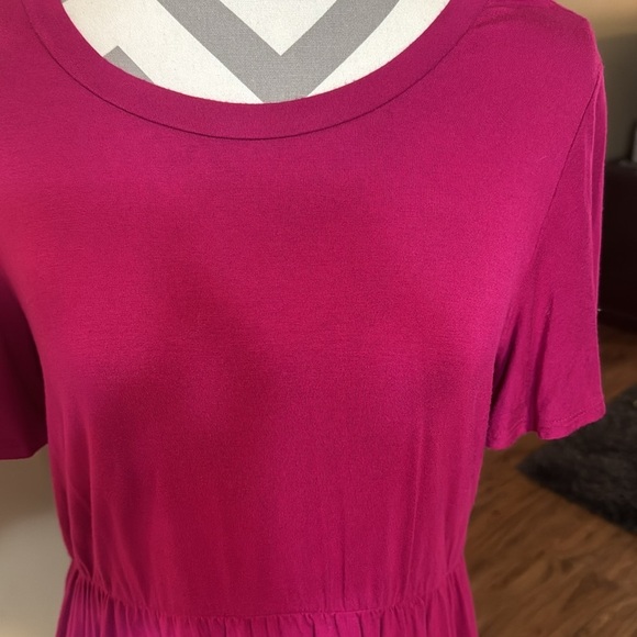 Pink Perfect Peach Peplum Style Top - Size Large - Picture 2 of 7